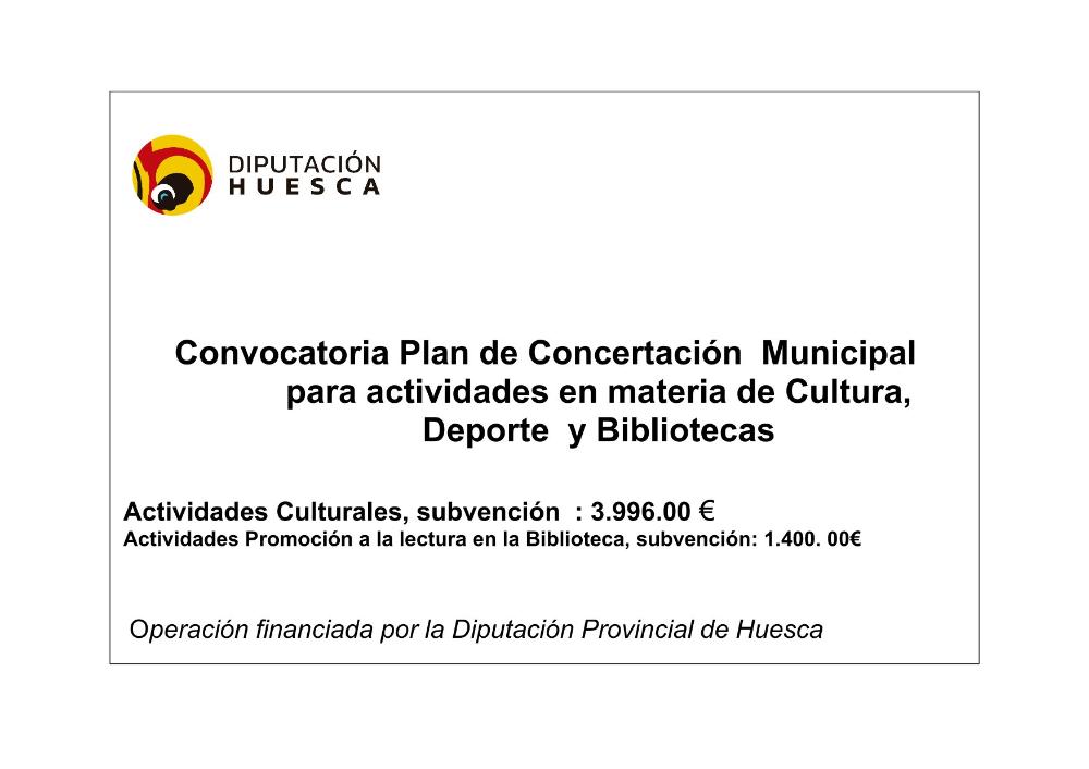 Imagen Subvención Plan de Concertación Municipal para actividades en materia de Cultura, Deporte y Bibliotecas 2025