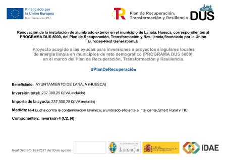 Imagen RENOVACION DEL ALUMBRADO PUBLICO DE LANAJA